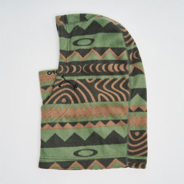 PRINTED PILE BALACLAVA 9WV Green Norway Pattern FOS901332