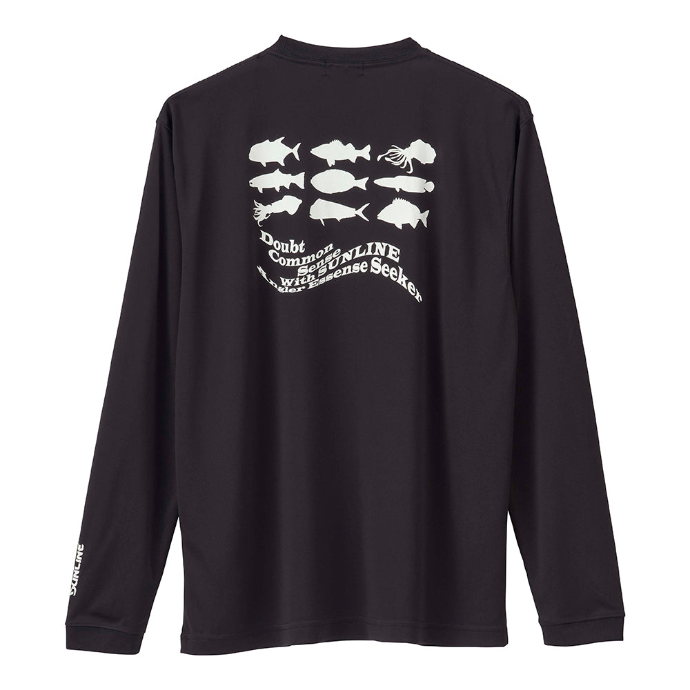 SUW-15403DLT ロングスリーブドライTシャツ ブラック