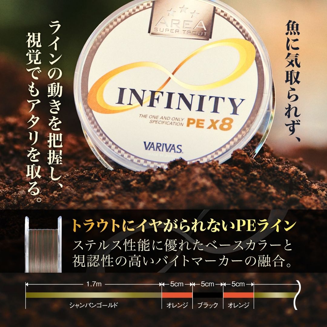 スーパートラウトエリア インフィニティPE X8 75m