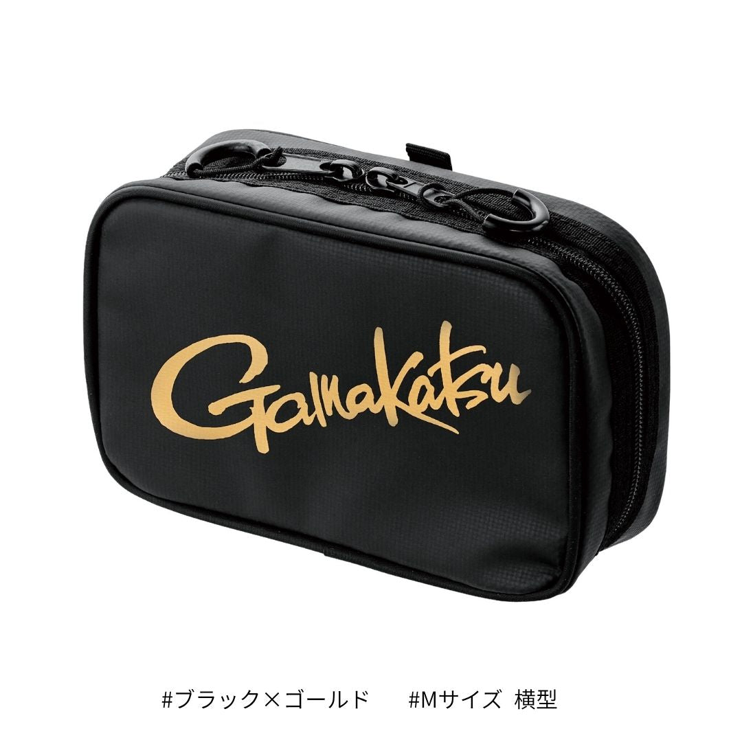 GM2610 アディショナルポーチ 横型 ブラック×ゴールド