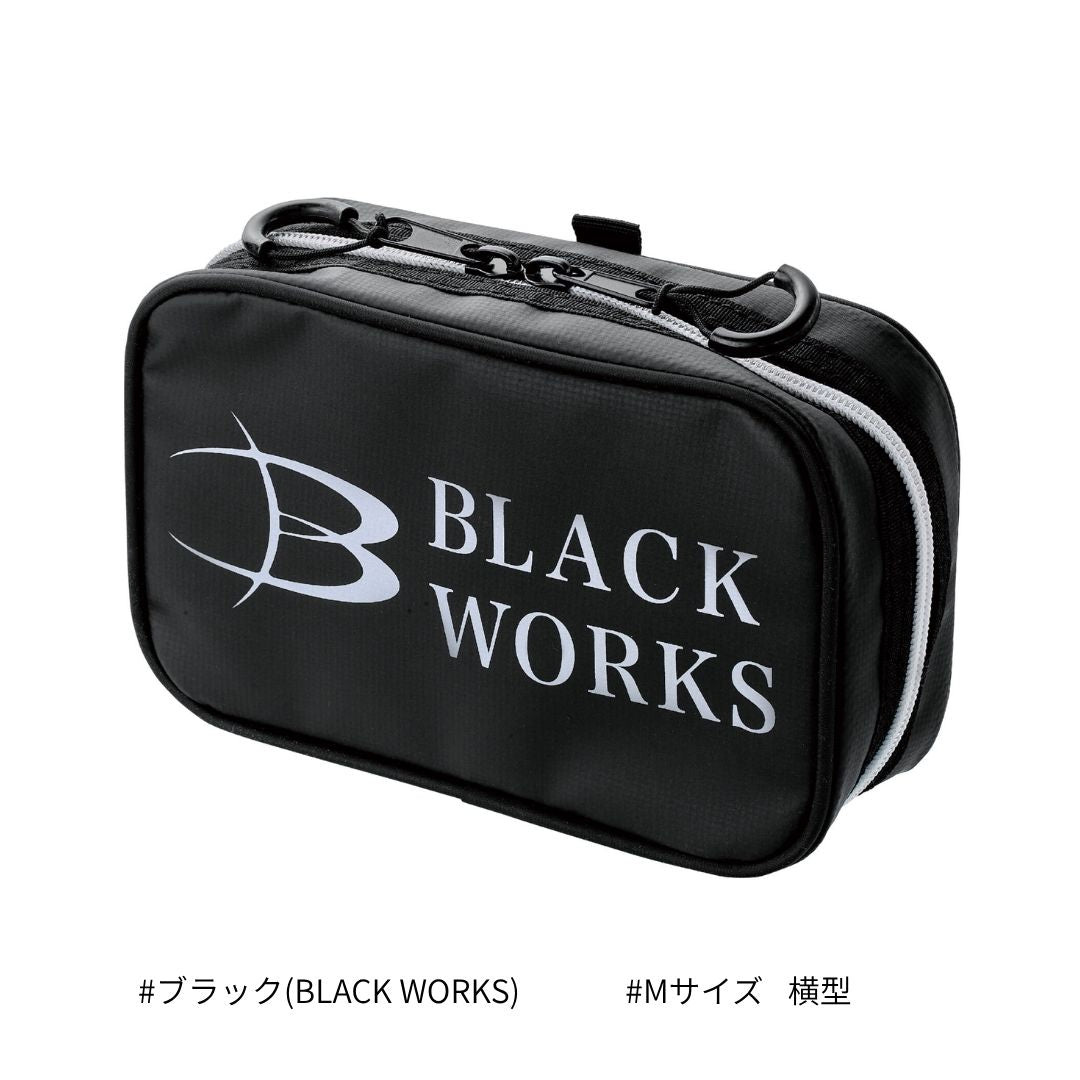 GM2610 アディショナルポーチ 横型 ブラック(BLACK WORKS)