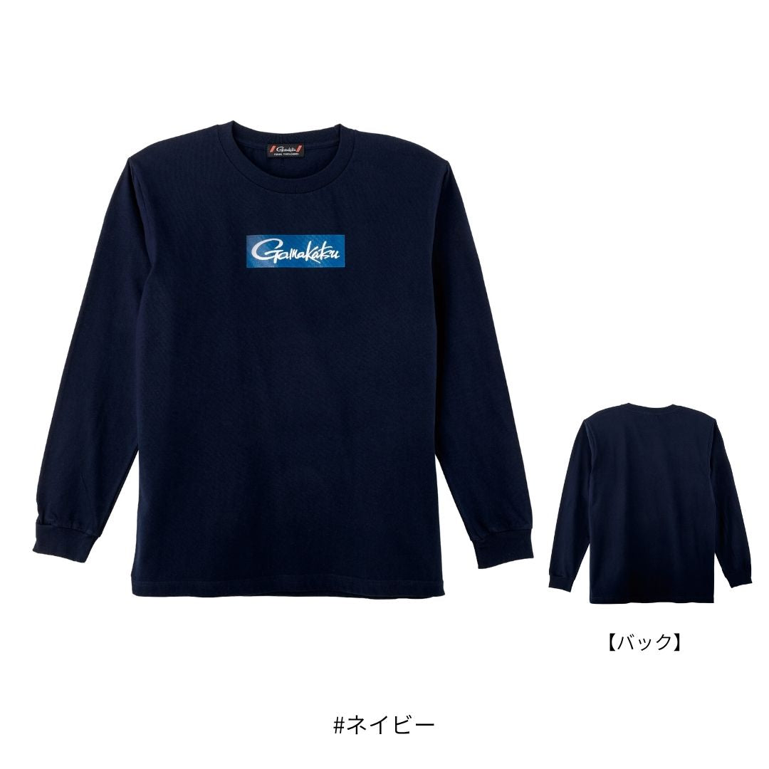 GM3811 ロングスリーブTシャツ(ボックスロゴ) #ネイビー