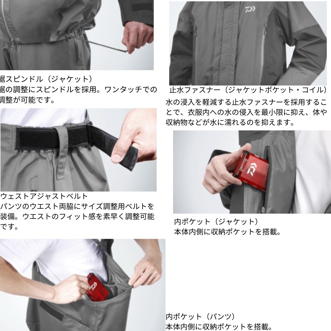 DR-6023 PUオーシャンライトレインスーツ