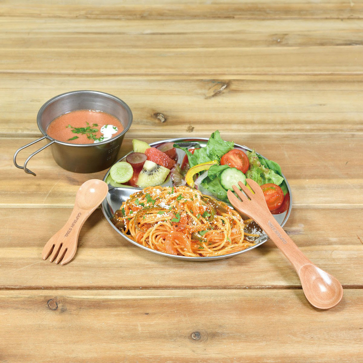 ウッドブレス スプーン&フォーク2個組セット UP-2700