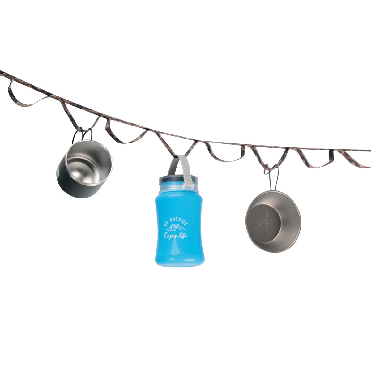 カラビナ付きループロープ(リーフカモフラージュ) UM-1610