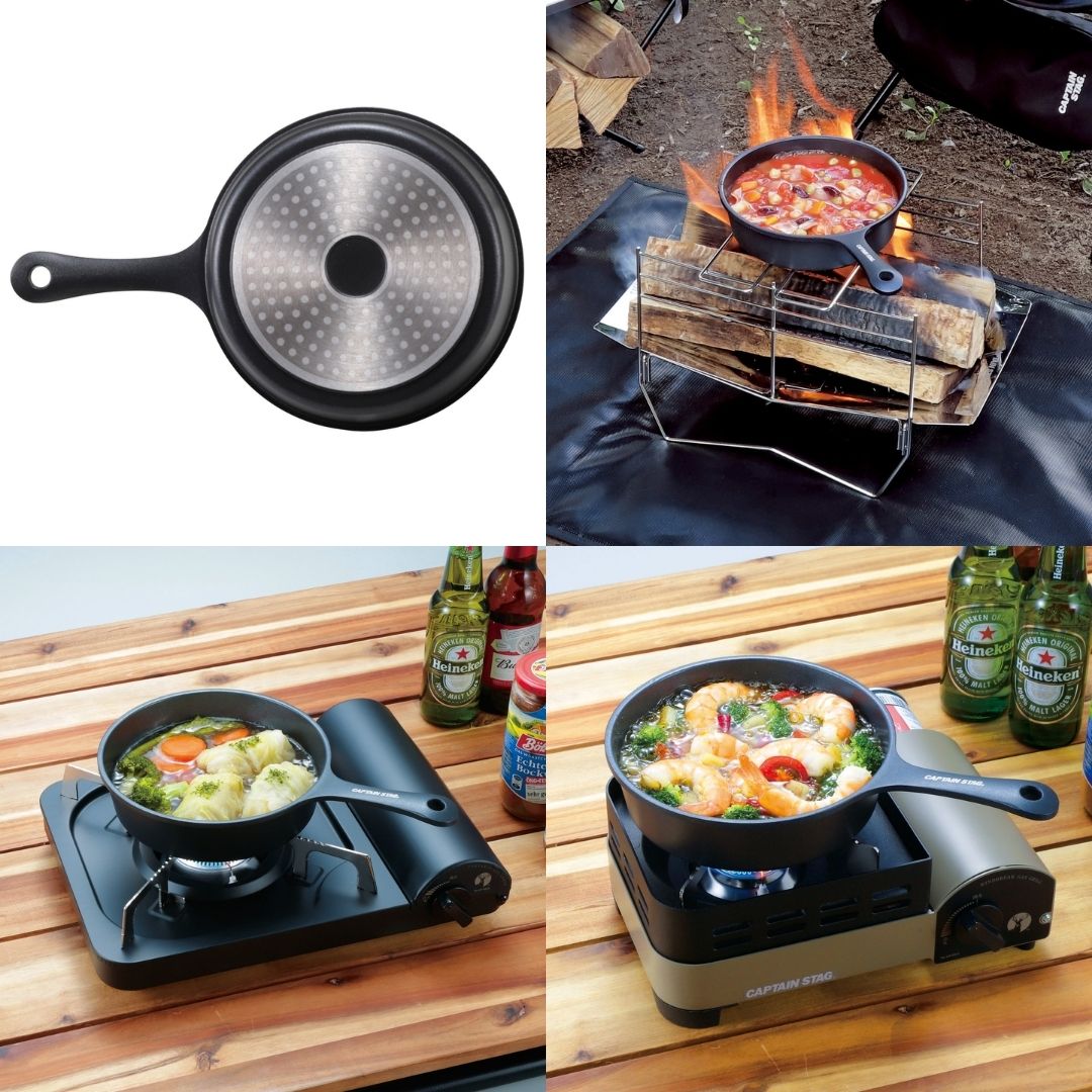 アルミ 深型スキレット18cm <IH対応>