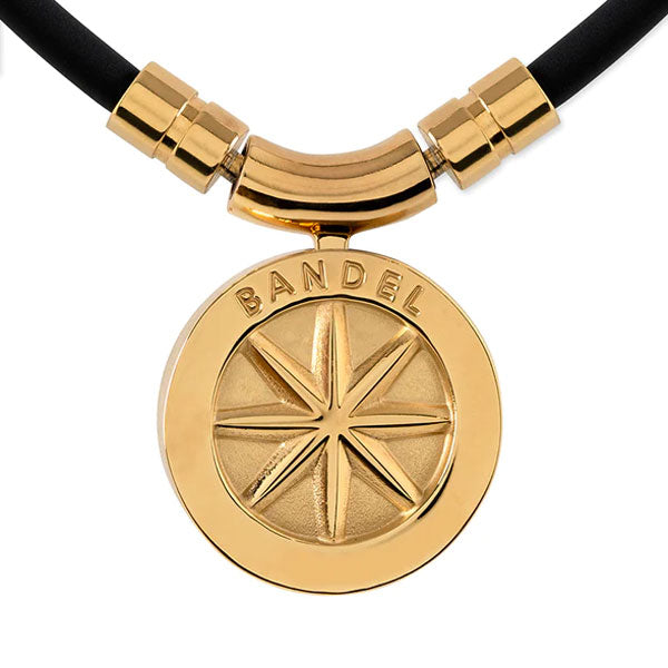 Healthcare necklace Earth (black×gold) 47cm