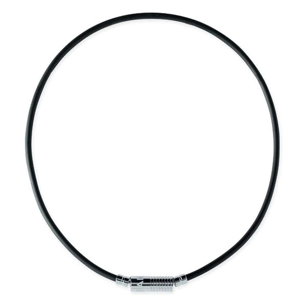 Healthcare necklace Neutral (black×silver) 52cm