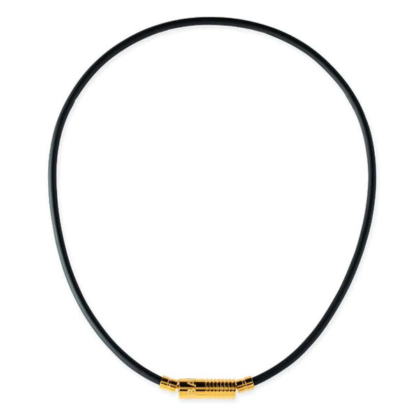 Healthcare necklace Neutral (black×gold) 47cm