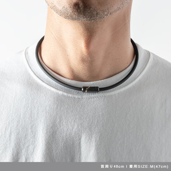 Healthcare Bold Necklace Stack Black×Gold / 47cm