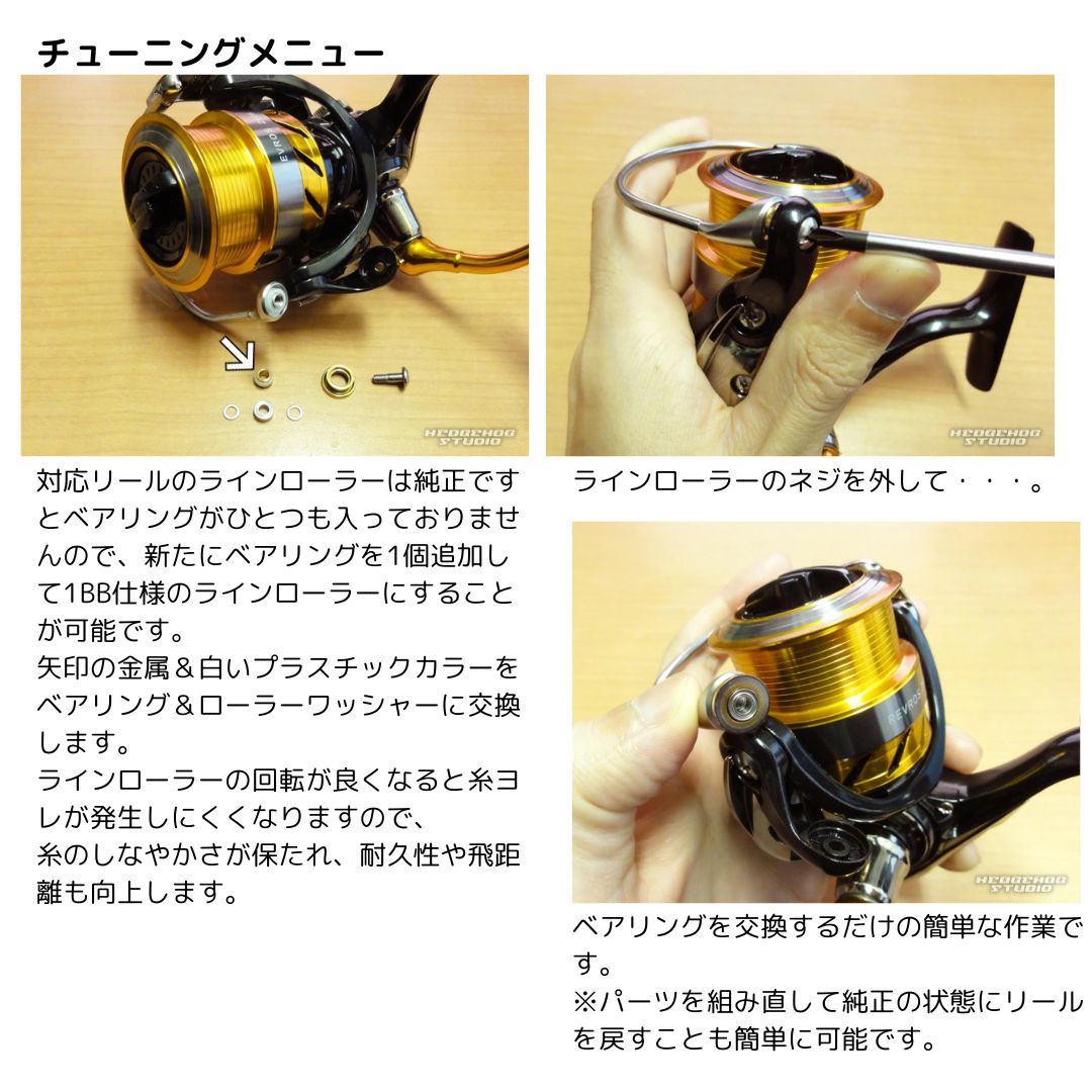 ダイワ用 ラインローラー1BB仕様チューニングキット