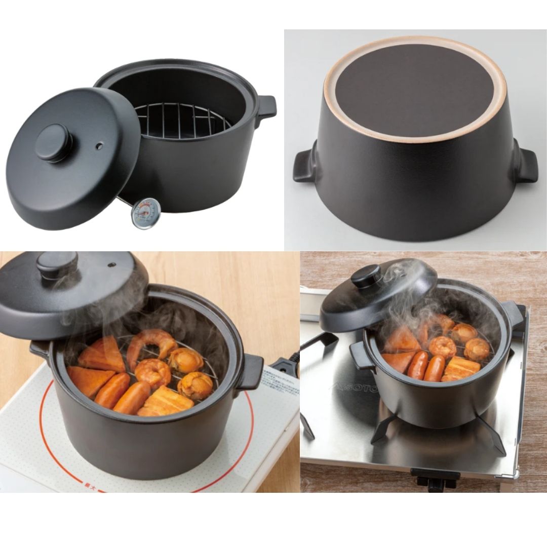 スモークポットIHブラック ST-128BK