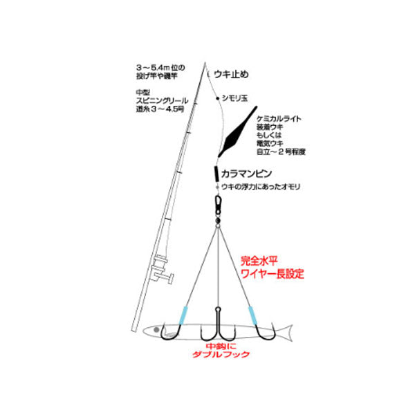 Z-3632 太刀魚 水平4点