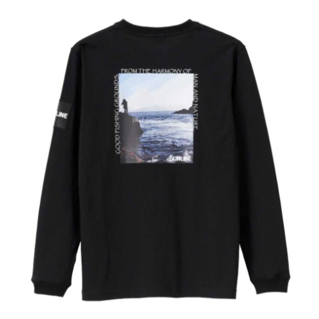 SUW-15313 ヘビーウエイトロングスリーブシャツ ブラック