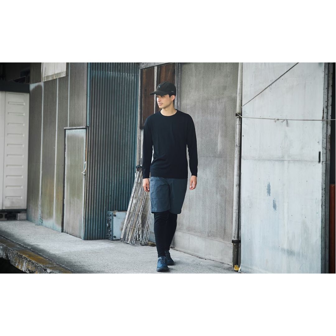 IN-050X メリノウールアクティブウォームインナーシャツ ブラック