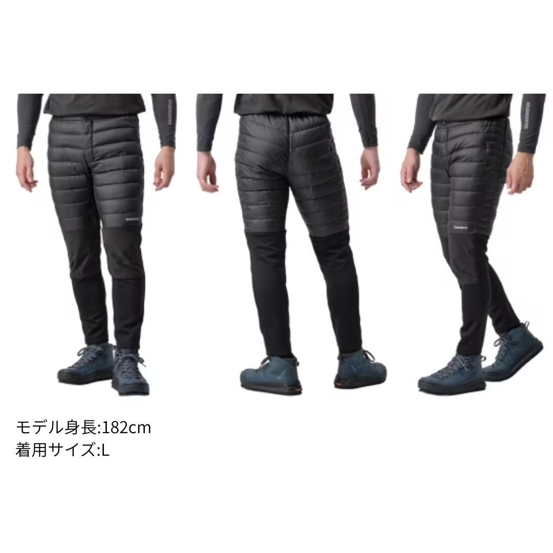 WP-052X ハイブリッド ダウンパンツ リアルブラック