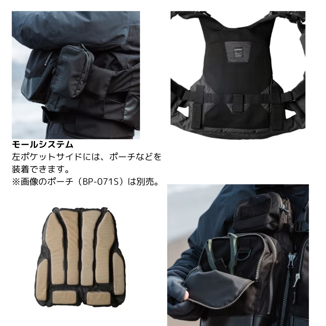 VF-275W サーフトリッパーベスト ブラック