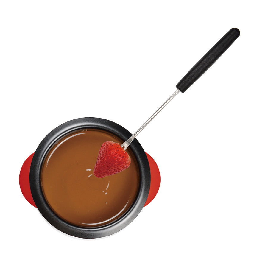 リトルリッチ 電気チョコレートフォンデュ(フォーク4本付)レッド D-311