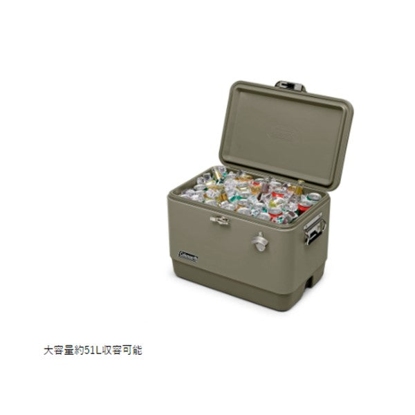 54QTスチールベルトクーラー(セージ) 2159598