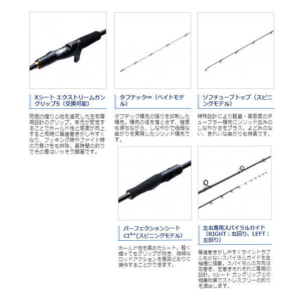 21 炎月XR FS-B66ML/L(左巻専用・スパイラルガイド)