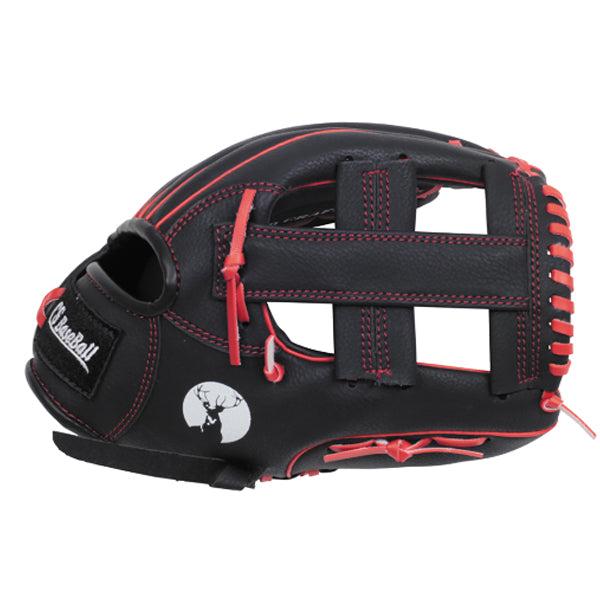 CS ジュニア野球グラブ (ブラック×レッド) UX-2591