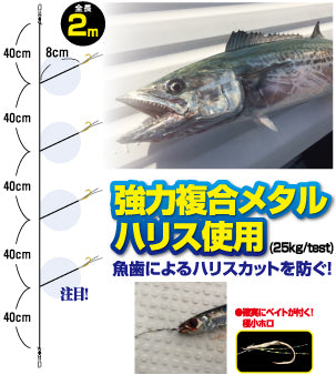 落し込み剛サビキ サワラSP F-6225