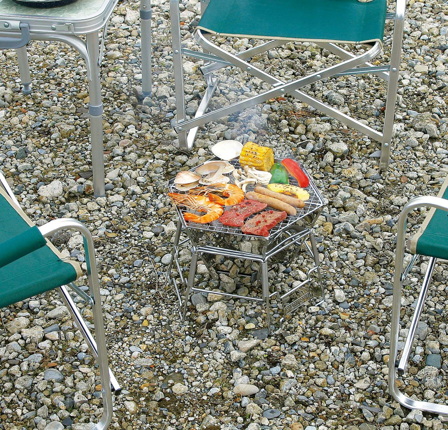 ヘキサ<M>バーベキューアミ 285×255mm UG-2021