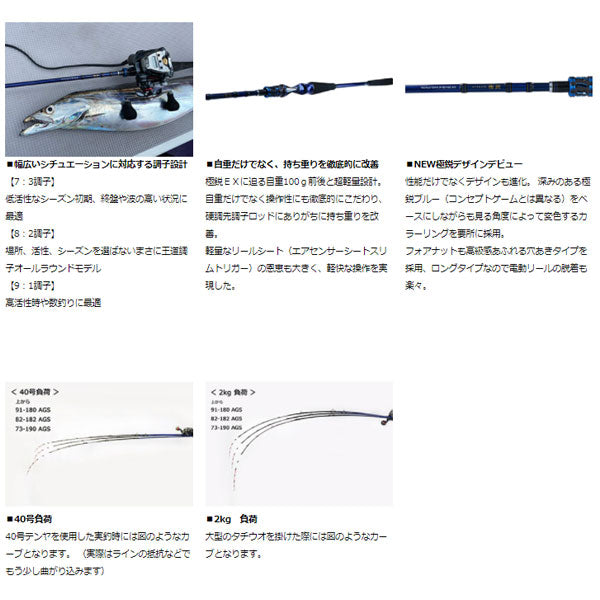 極鋭タチウオテンヤSP 82S-185AGS