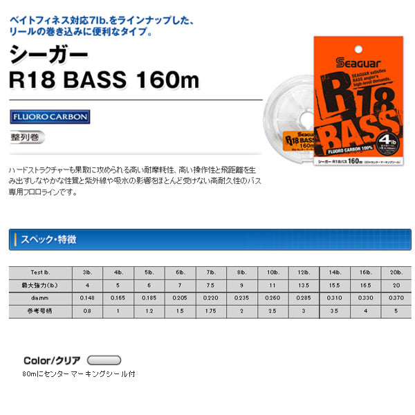 シーガーR18バス 160m