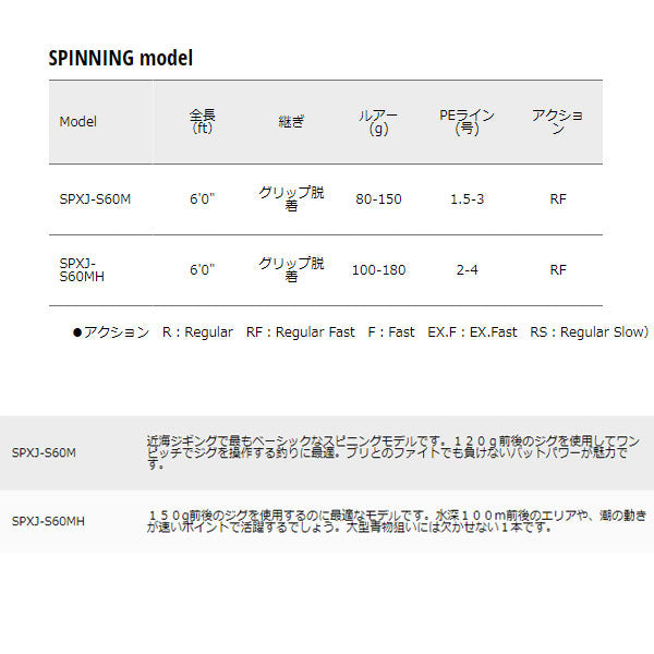 ソルパラ ジギング SPINNING model