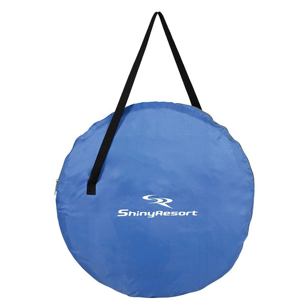 シャイニーリゾート ポップアップ着替えテントUV ブルー M-5788