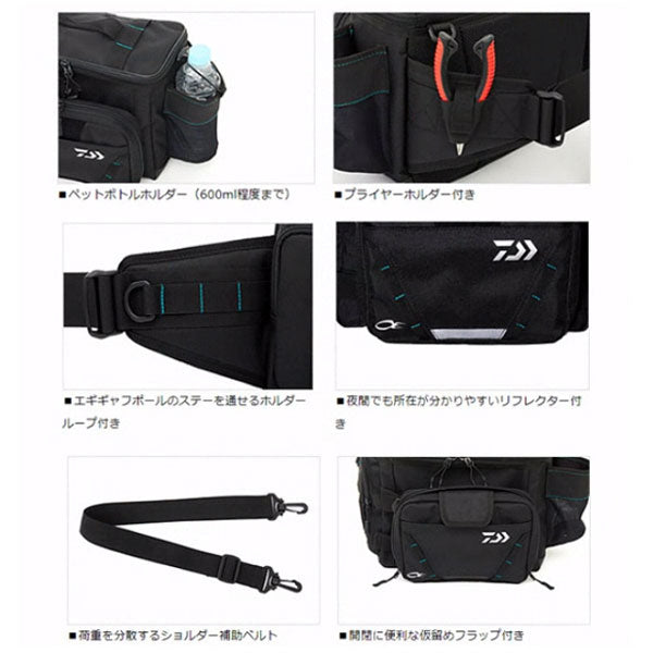 エメラルダス ヒップバッグ(D) ブラック