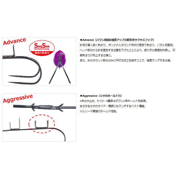 快適船タチウオテンヤSS AG W(ダブルフック)50