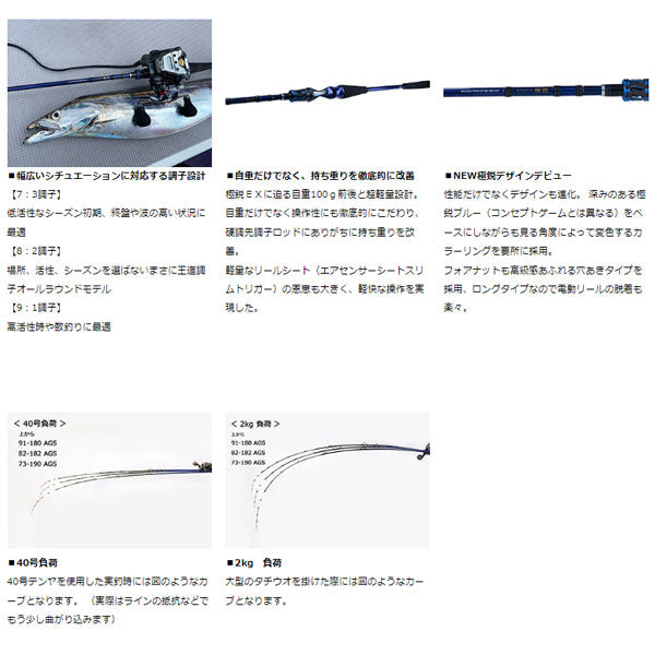 22 極鋭 タチウオテンヤSP 91H-165AGS