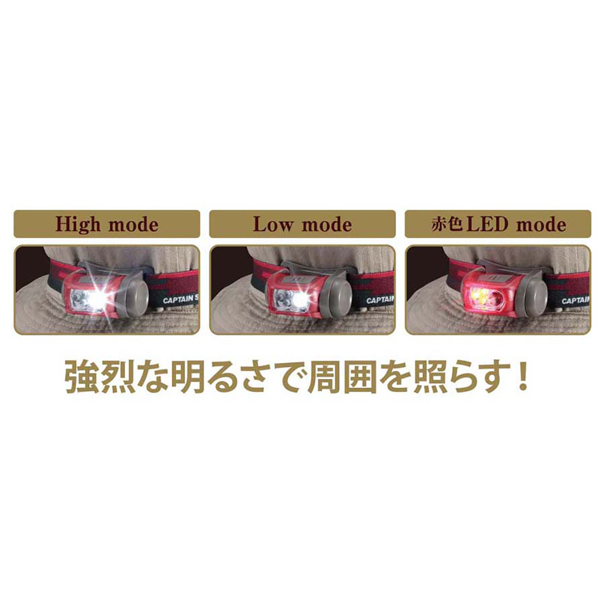 ギガフラッシュ LEDヘッドライト(ハニカム) UK-3019