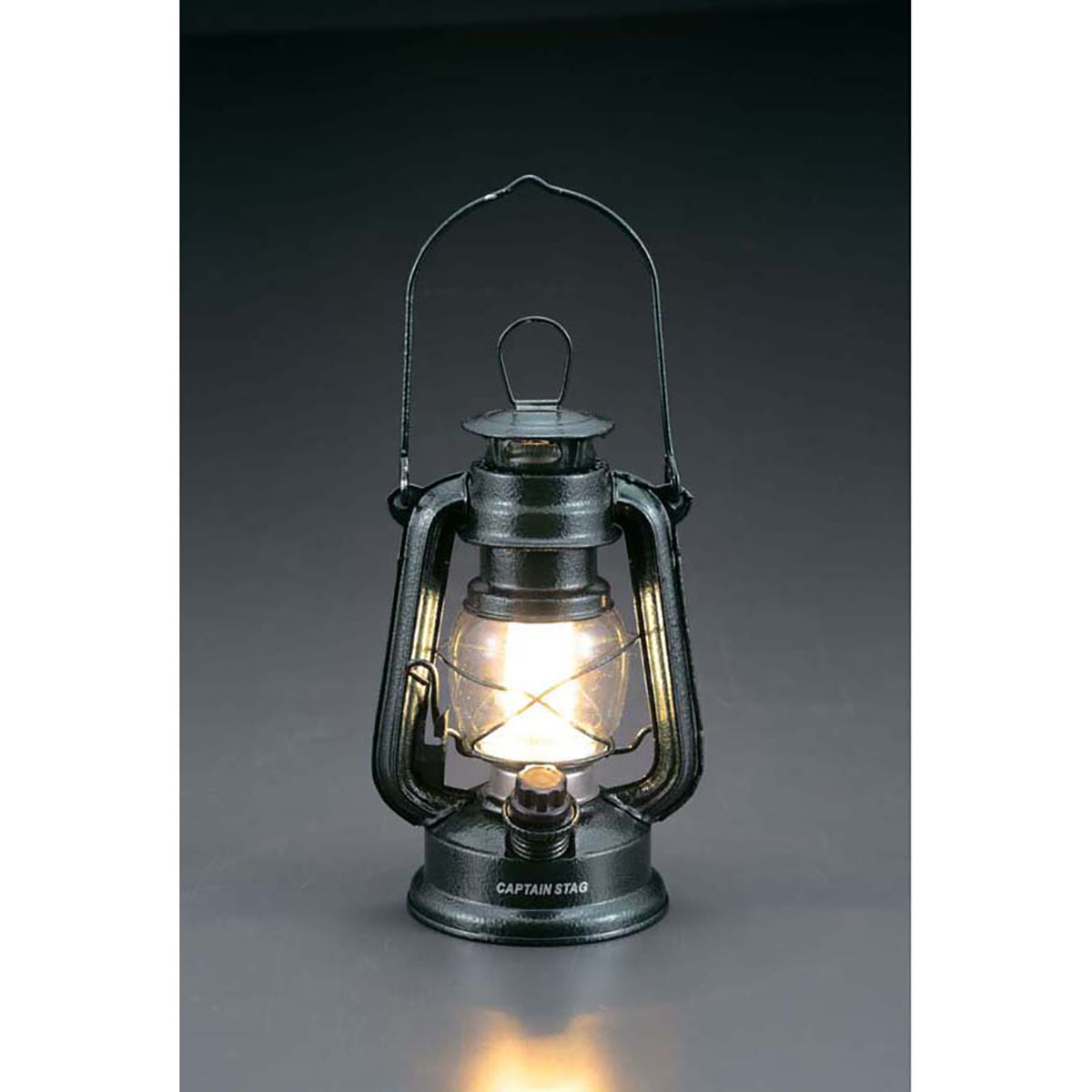 アンティーク暖色LEDランタン(ハンマートン グリーン) UK-4017