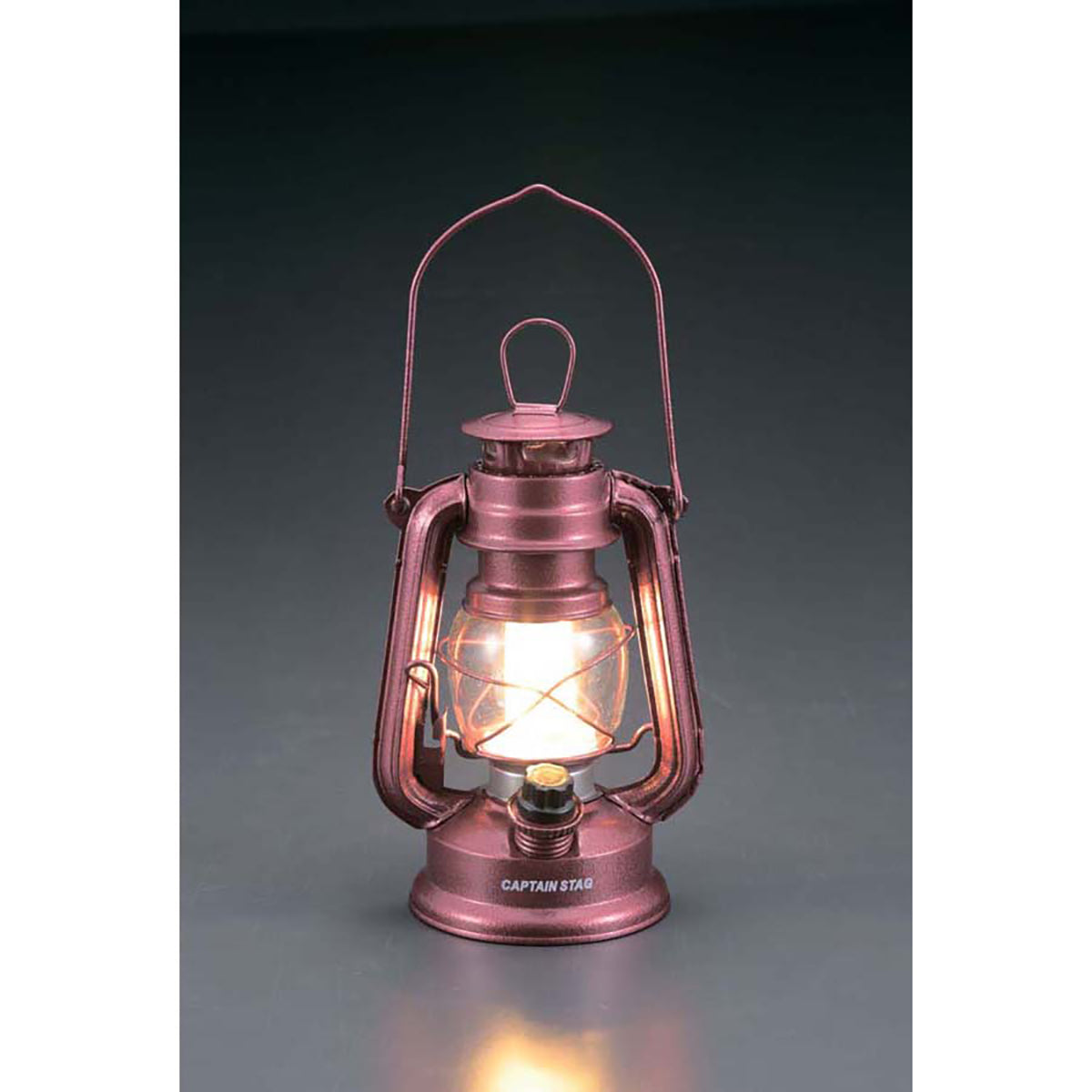 アンティーク暖色LEDランタン(ハンマートン レッド) UK-4018