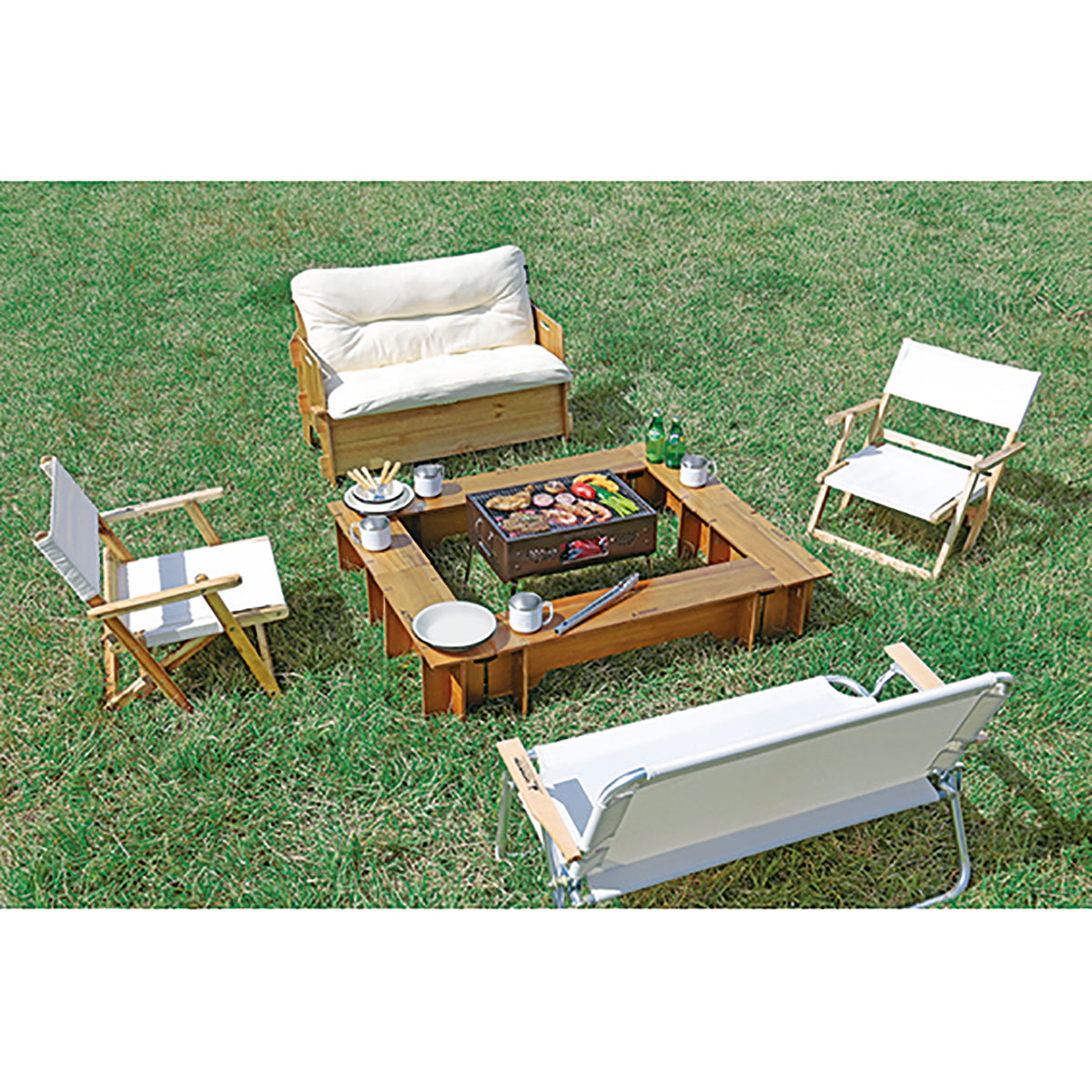 CSクラシックス FIRE&GRILLテーブルセット<6P> UP-1048