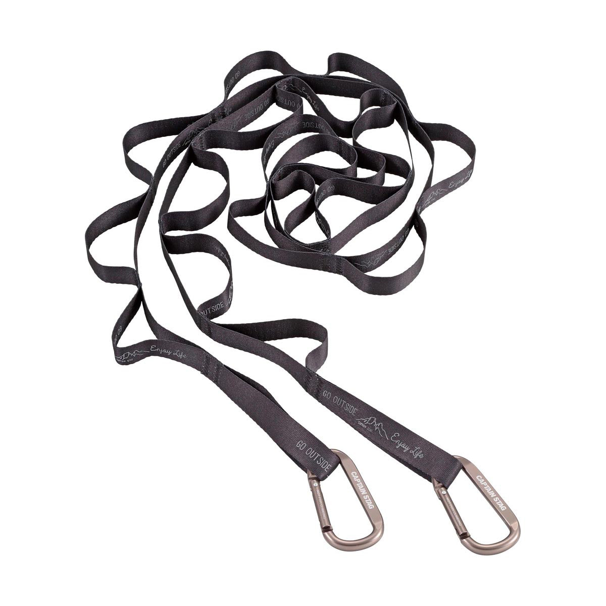 モンテ カラビナ付ループロープ(ブラック) UM-1565