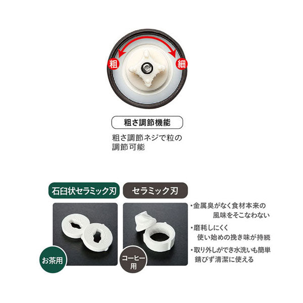 お茶ミル(セラミック刃) UW-3504