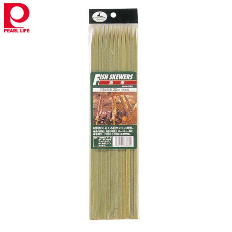 竹製魚串30cm12本組 M-7662