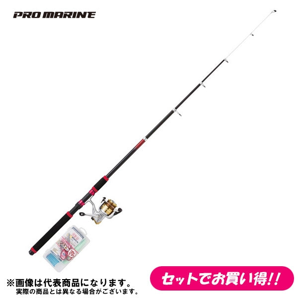 アジ釣りセット 仕掛け付 PGわくわくサビキ釣りセットDX 240 アジを釣ろう! 釣り竿セット