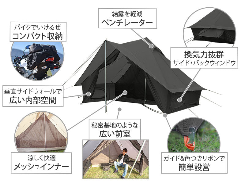 ショウネンテント グレー T1-602-GY