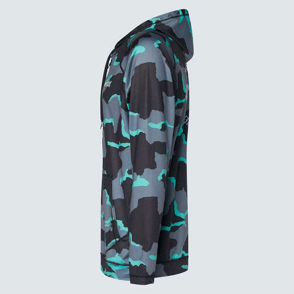 RASH HOODY 23.0 FOA405174 B1b Camo Black/Mint/Gray Lサイズ