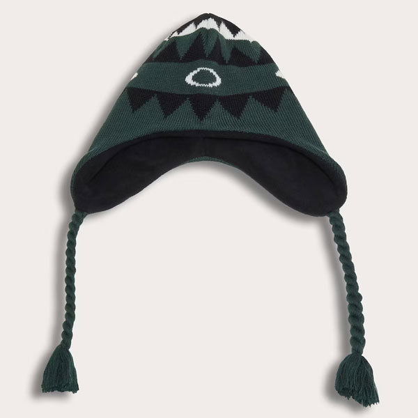 NORDIC EARFLAP BEANIE 9W1 Dark Green Norway Pattern L/XL FOS901293