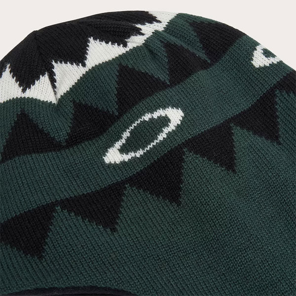 NORDIC EARFLAP BEANIE 9W1 Dark Green Norway Pattern L/XL FOS901293