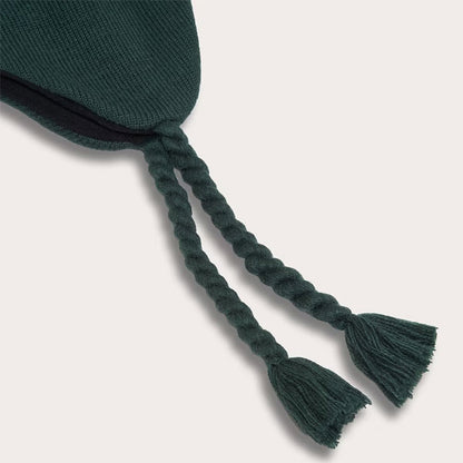 NORDIC EARFLAP BEANIE 9W1 Dark Green Norway Pattern L/XL FOS901293