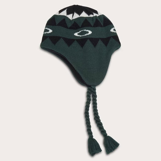 NORDIC EARFLAP BEANIE 9W1 Dark Green Norway Pattern L/XL FOS901293
