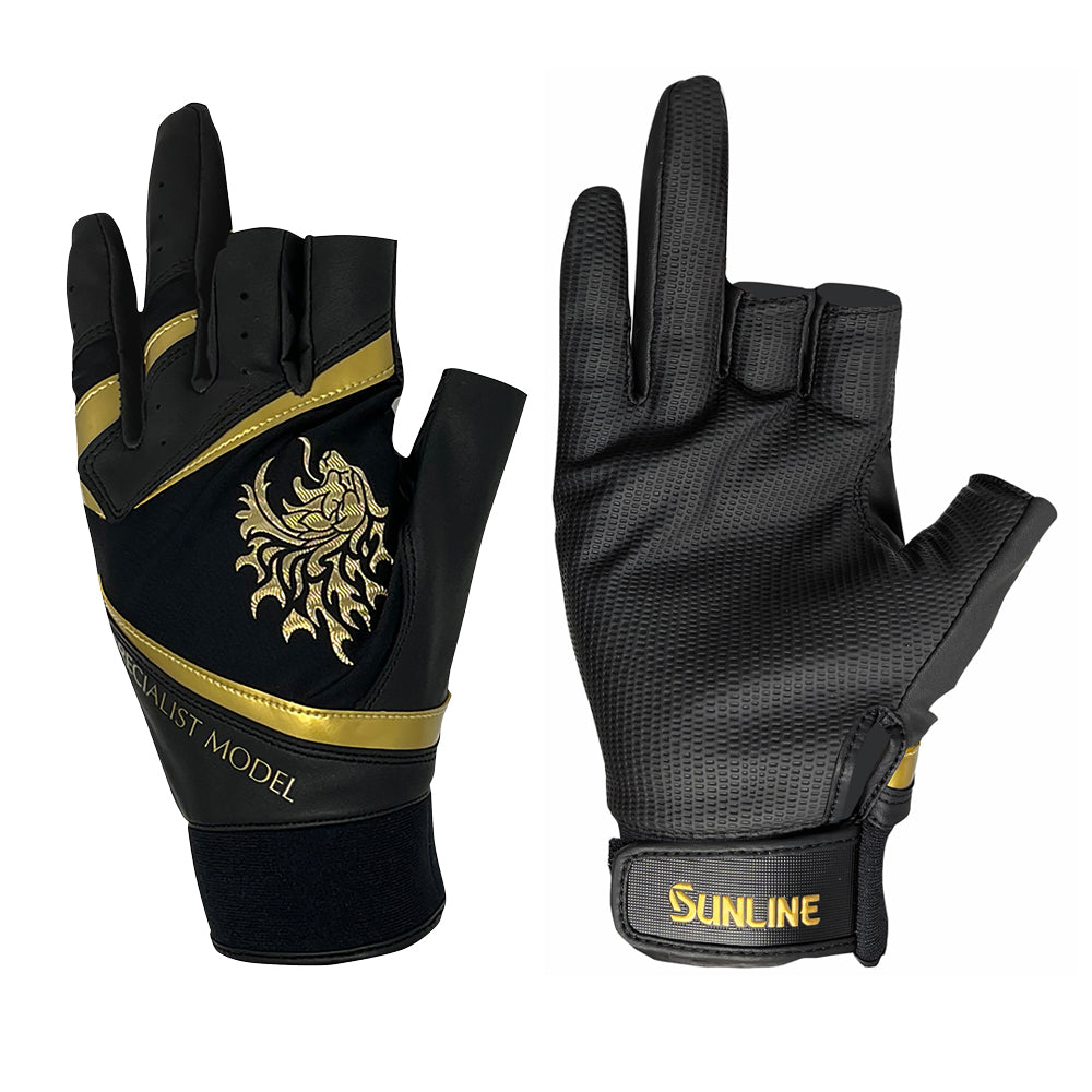 SUG-238 スペシャリストグローブ(3本) ブラック×ゴールド