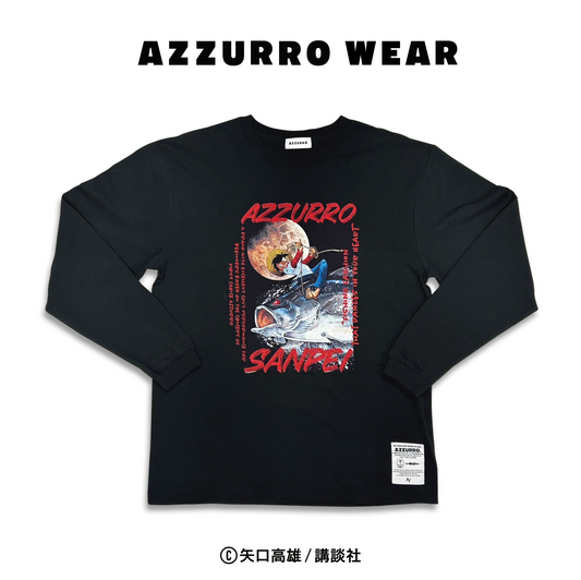 【AZZURRO】釣りキチ三平 L/S TEE 24SS-AZ-4